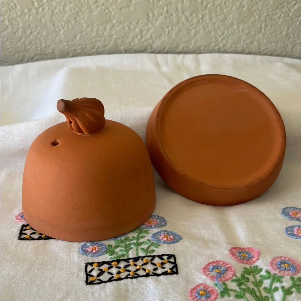 Vintage Terracotta Garlic Baker or Roaster